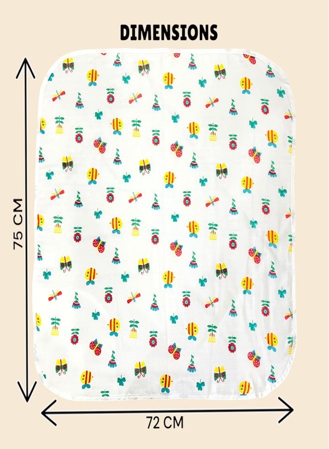 TEETAR Hooded Baby Towel - 100% Muslin Cotton, Ultra Soft & Quick Dry | Absorbent & Breathable Newborn Bath Wrap for Infants & Toddlers | Lightweight Baby Towel 75x72 cm - Image 3