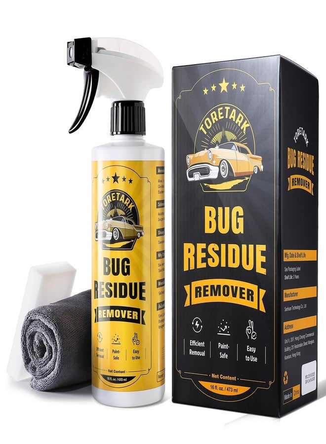 Toretark Bug & Tar Remover Quickly Removes Bugs, Bird Droppings and Tree Sap from Painted Surfaces for Automobile Body, Windshield, Front Bumper, Motorcycles - Image 1