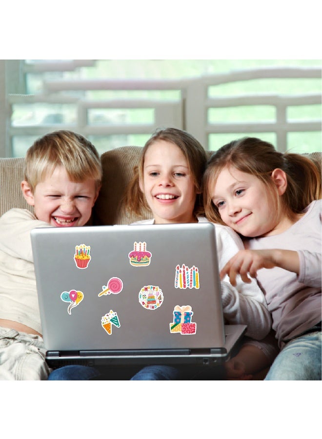 قوس قزح أورينبو 50 قطعة من ملصقات زينة عيد الميلاد اللطيفة وملصقات عيد ميلاد سعيد للأطفال والمراهقين ومخطط عيد الميلاد في الفصل الدراسي وملصقات نافذة عيد ميلاد سعيد وملصقات سعيدة للبطاقات والهدايا ومقاومة للماء - Image 4