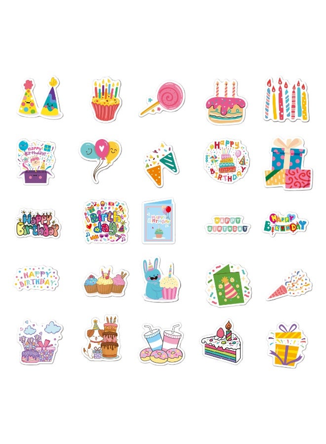 قوس قزح أورينبو 50 قطعة من ملصقات زينة عيد الميلاد اللطيفة وملصقات عيد ميلاد سعيد للأطفال والمراهقين ومخطط عيد الميلاد في الفصل الدراسي وملصقات نافذة عيد ميلاد سعيد وملصقات سعيدة للبطاقات والهدايا ومقاومة للماء - Image 2