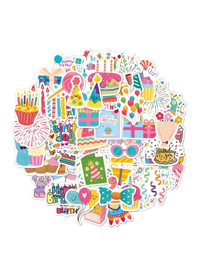 قوس قزح أورينبو 50 قطعة من ملصقات زينة عيد الميلاد اللطيفة وملصقات عيد ميلاد سعيد للأطفال والمراهقين ومخطط عيد الميلاد في الفصل الدراسي وملصقات نافذة عيد ميلاد سعيد وملصقات سعيدة للبطاقات والهدايا ومقاومة للماء - Image 1