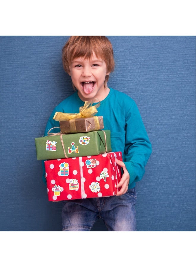 قوس قزح أورينبو 50 قطعة من ملصقات زينة عيد الميلاد اللطيفة وملصقات عيد ميلاد سعيد للأطفال والمراهقين ومخطط عيد الميلاد في الفصل الدراسي وملصقات نافذة عيد ميلاد سعيد وملصقات سعيدة للبطاقات والهدايا ومقاومة للماء - Image 5