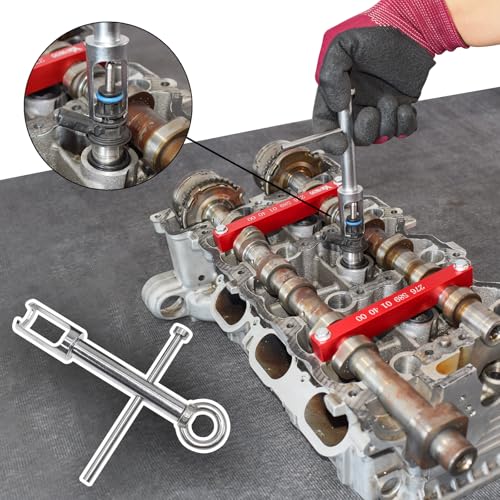 Yuesstloo مجموعة أدوات توقيت المحرك Yuesstloo، متوافقة مع مرسيدس بنز M157/M276/M278، أداة توقيت عمود الكامات مع T100، أداة سحب حقن الوقود، قضيب دوار، برغي تثبيت، مع حقيبة وقفازات - Image 5