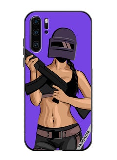 Protective Case Cover For Huawei P30 Pro Pubg Character With A Gun Design Multicolour