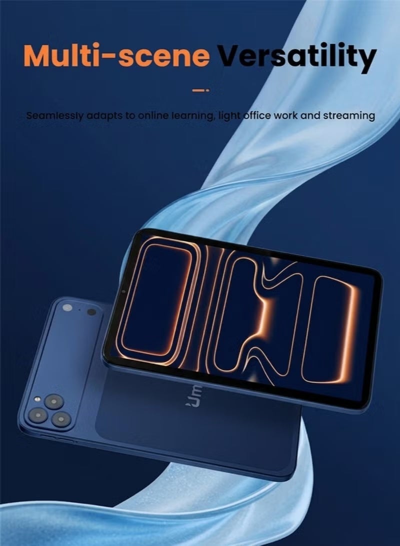 Umiio Smart Tablet 17 Pro Max 10.1-Inch HD Display, Android Tablet, 16GB RAM 1TB ROM, Dual SIM 5G, Bluetooth Keyboard & Mouse, 8MP+16MP Camera, WiFi, GPS, Slim Kids Tablet - Blue - Image 5