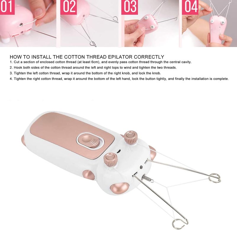 Srliya Threading Hair Removal, Strength Threading Thread Shaver Beauty Facial Hair Removal Device Thread - Image 5