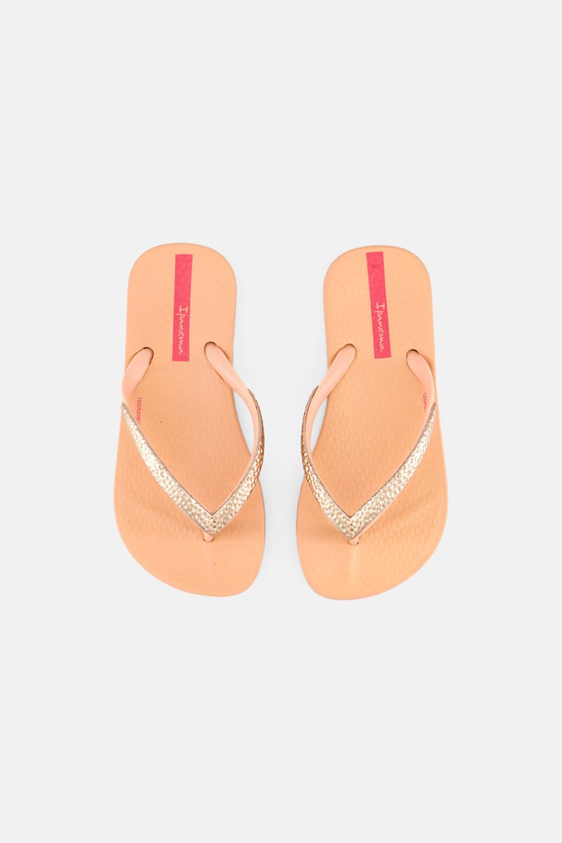 Ipanema Kids Girl Mesh III Slip On Slipper, Peach - Image 3