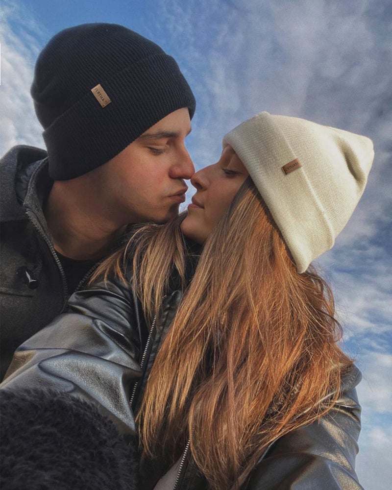 FURTALK Beanie for Men Women Cuffed Thick Knitted Unisex Winter Hat Beanies Skull Cap Gifts for Men Black - Image 5