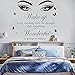Sinekong Inspirational Wall Decals Quotes Vinyl Beauty Eye Wall Decal Motivational Sayings for Wall Art Decor Stickers - Image 2