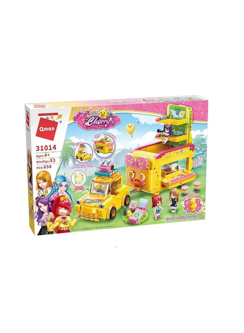 Qman Cherry Duckling Touring Car 656 Pieces - C31014  - Image 1