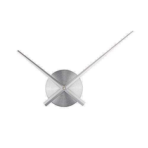 Timelike 3D Clock Hands, DIY Large Clock Hands Needles Wall Clocks 3D Home Art Decor Quartz Clock Mechanism Accessories (Silver) - Image 1