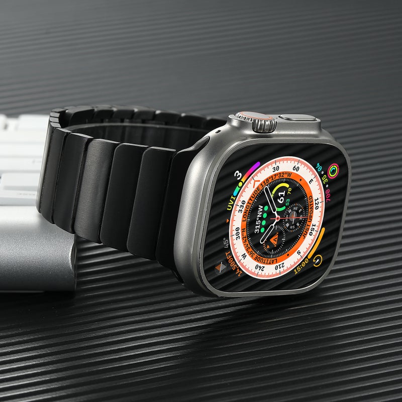 إيروريكس لساعة Apple Watch Series 4 مقاس 40 مم، سوار ساعة مغناطيسي من الفولاذ المقاوم للصدأ بخرز واحد (ذهبي) - Image 5