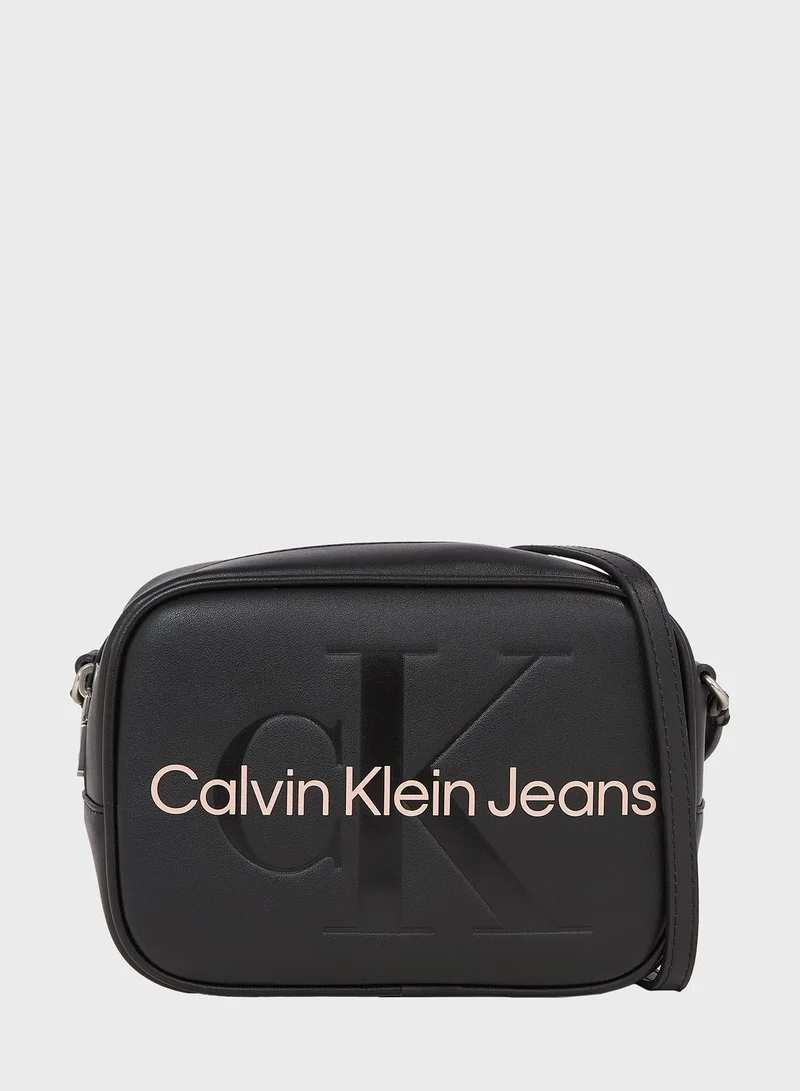 Calvin Klein Jeans Monogram Detailed Crossbody