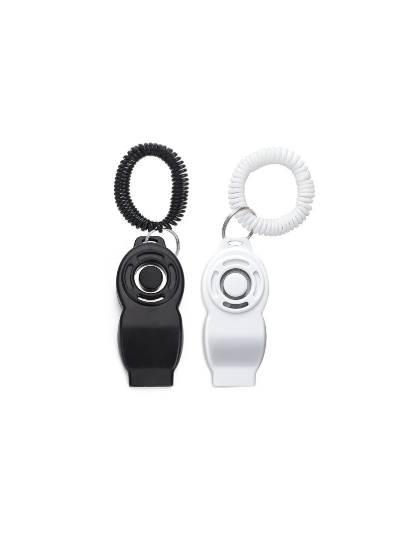 Dog Training Whistle with Wrist Strap & Clicker - Lightweight, Distinct Sound for Dogs, Cats, Birds, Horses - Ideal for Behavioral & Reward Training (2-Pack)  - Image 1
