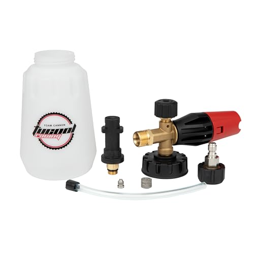 Tucool Racing Adjustable Foam Cannon 1/4 inch Quick Connector, Snow Foam Cannon for Karcher K2/K3/K4/K5/K6/K7, Car Wash Foam Sprayer for Karcher K1700 K1800 K1900 (White) - Image 2