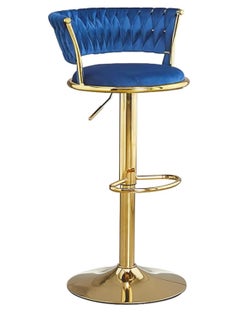Bar Stools 360° Swivel Chair with Backrest, Modern Adjustable Counter Height Barstools, Premium Velvet Upholstered Bar Stool for Kitchen Pub, Café, Counter, Bar, Restaurant