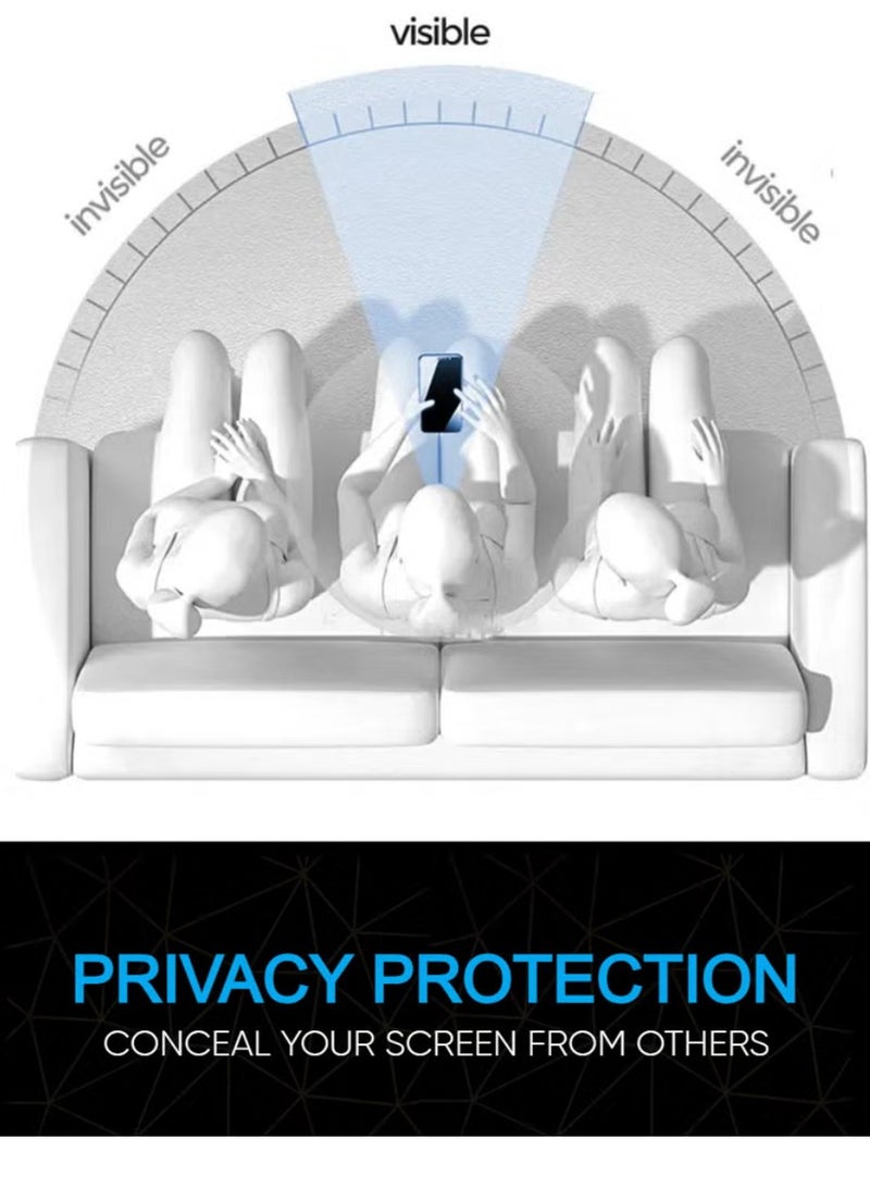 أوريجنال (عبوتان) واقي شاشة زجاجي مقوى مقاوم للغبار والخصوصية، متوافق مع آيفون 13 برو ماكس - Image 2