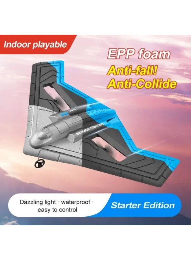 B-2 Spirit Stealth Bomber Remote Control Airplane, 2.4GHz 2-Channel Foam Drone, Ready-to-Fly Airplane Toy for Kids and Adults, Black - Image 2