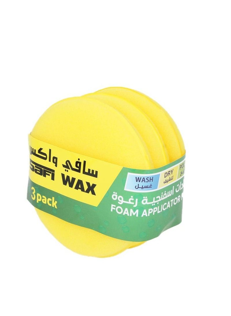 Safi WAX Safi Wax Polishing Sponges Safi Wax Wash Dry Sponge 3 Pieces - Image 2