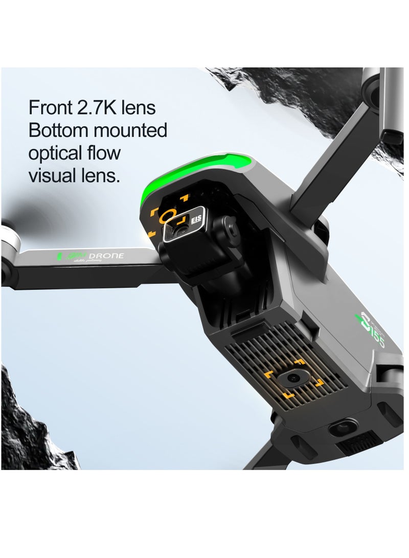 AROAQ S155 Drone GPS 2.5K HD Dual Camera Without Obstacle Avoidance Helicopter Profesional Brushless Dron Bearing 500g RC Plane Toys (2 Batteries) - Image 5