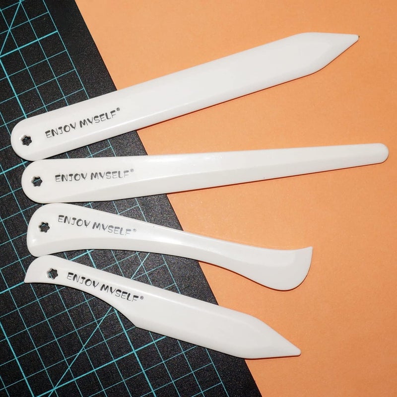 Enjoy Myself 7pcs Bone folder and Scoring Tool, Paper Folding Tool, Bone Origami Creaser for Scrapbooking Card Making - Image 5