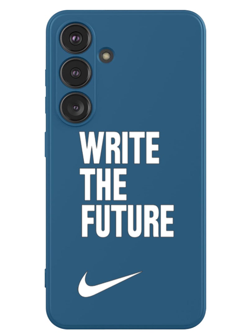 Theodor Protective Slim Fit Case Liquid Silicone Cover with Full Body Protection Anti-Scratch Shockproof Case For Samsung Galaxy S24 Plus (Blue) - write-the-future - Image 1