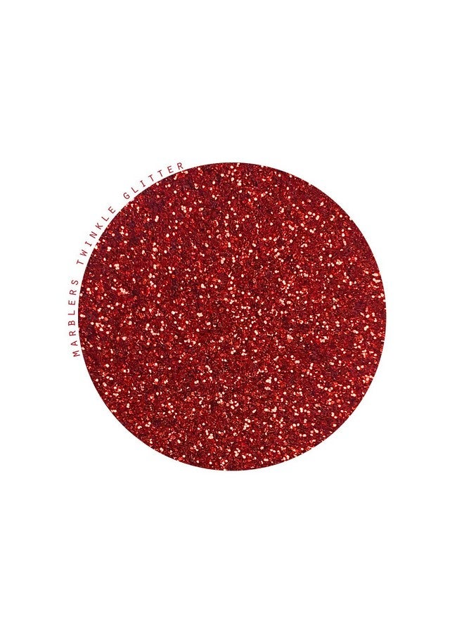 MARBLERS Twinkle Glitter [Santa Red] 1.5Oz (42G) Fine Nontoxic Vegan Crueltyfree Face Body Eyeshadow Hair Festival Party Makeup Nail Art Polish Resin Tumbler Slime Craft - Image 2