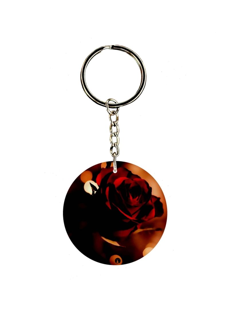RKN Rose Printed Dual Sided Keychain
