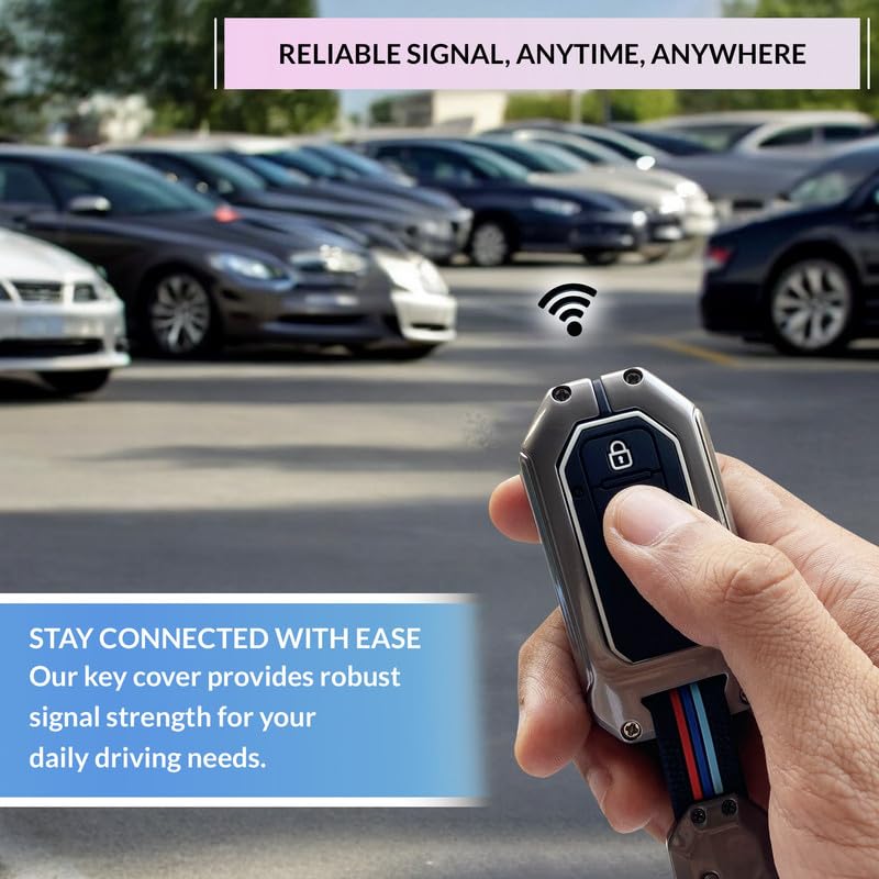 NEODRIFT 'KeyShield' Car Key Cover for Maruti Suzuki XL6 (Shape 2, 02 Buttons) (Durable, Stylish, and 360° Protection) - Image 5