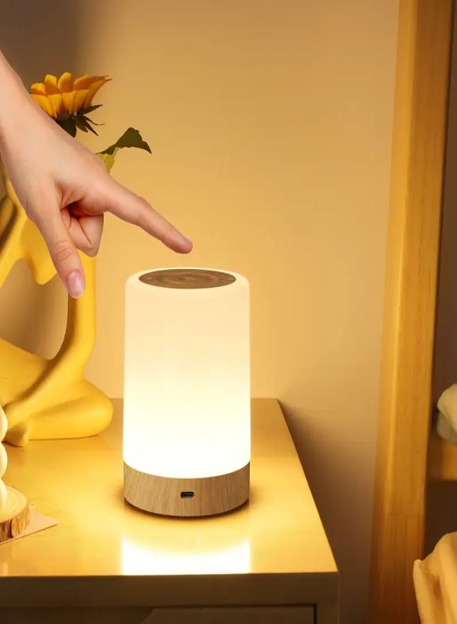 ارواق إضاءة ليلية LED تعمل باللمس، شحن USB، إضاءة مكتب قابلة للتعتيم، وضع متعدد الألوان، مؤقت، إضاءة بجانب السرير محمولة مناسبة لغرف النوم وغرف المعيشة والتخييم، إضاءة ليلية لسطح المكتب، إضاءة بجانب السرير، إضاءة مكتب غرفة النوم، إضاءة متغيرة اللون - Image 4