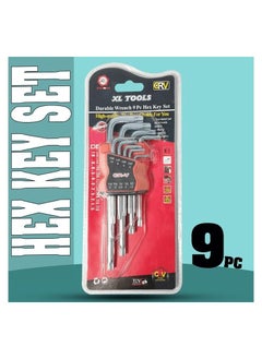 9 Pcs Hex Key Set, Durable Wrench Hex Keys Set, Chromium Vanadium  Allen Key Set