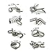 Zooshine 8 Sets Metal Brain Puzzles Primary Brain Teasers for Adults Kids IQ Test Games - Image 4