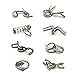 Zooshine 8 Sets Metal Brain Puzzles Primary Brain Teasers for Adults Kids IQ Test Games - Image 2