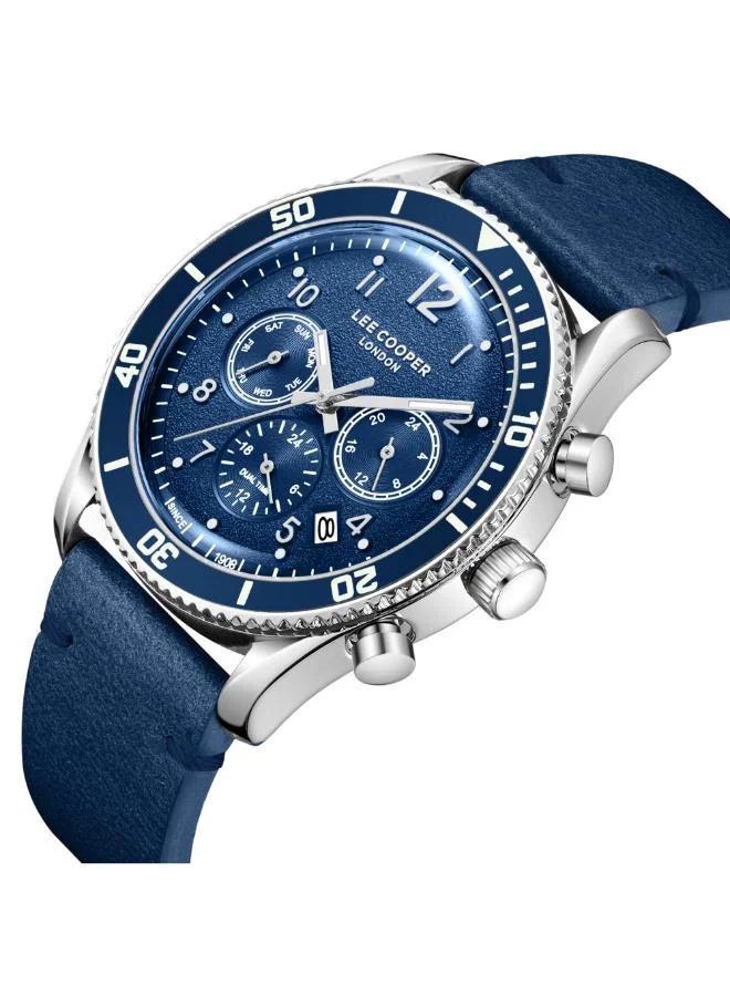 Lee Cooper Men's Leather Multi Function Watch LC08260.399 - 42 mm