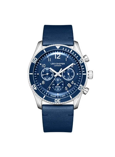Lee Cooper Men's Leather Multi Function Watch LC08260.399 - 42 mm