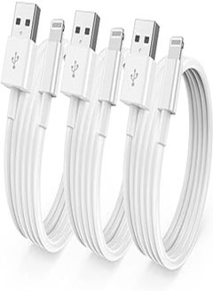 3 Pack [ Apple MFi Certified ] iPhone Charger 6ft, Long Lightning to USB Cable 6 Feet, Fast Apple Charging Cable Cord 6 Foot for iPhone 12/11 Pro/11/XS MAX/XR/8/7/6s/6/5S/SE iPad/Air Original (2M)
