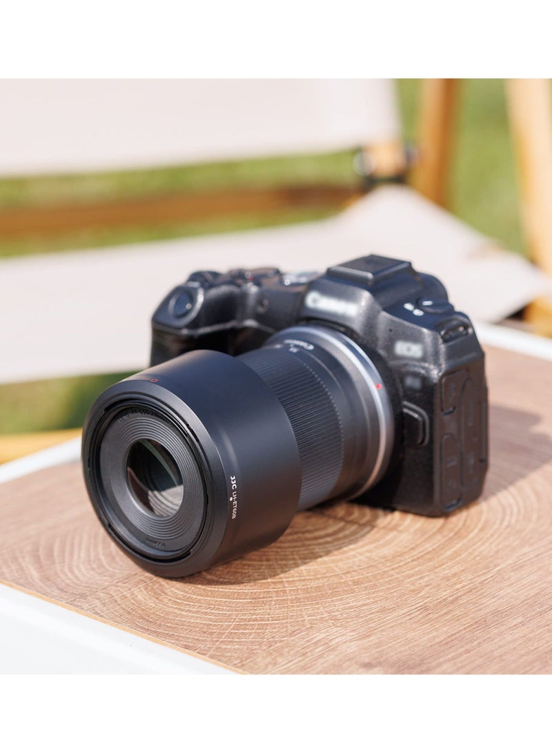 Captaintech ET-60B Replacement Bayonet Lens Hood, Bayonet Mount Lens Hood for Canon RF-S 55-210mm F5-7.1 IS STM Lens on Canon EOS R10 R50 R7 Camera - Image 5