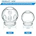 Nuanchu 6 Pieces Glass Fire Cupping Therapy Set Thick Chinese Acupoint Cupping Kit Professional Vacuum Glass Fire Jars with Finger Grips in 2 Sizes for Myofascial Massage Muscle Nerve Joint Pain - Image 4