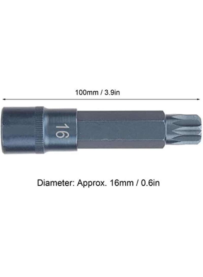 GGOOT Socket Set Screwdriver Socket 12-Point Alloy Steel Blueing Treatment High Hardness Hardware Tool Hand Tools Multifunctional sleeve - Image 2