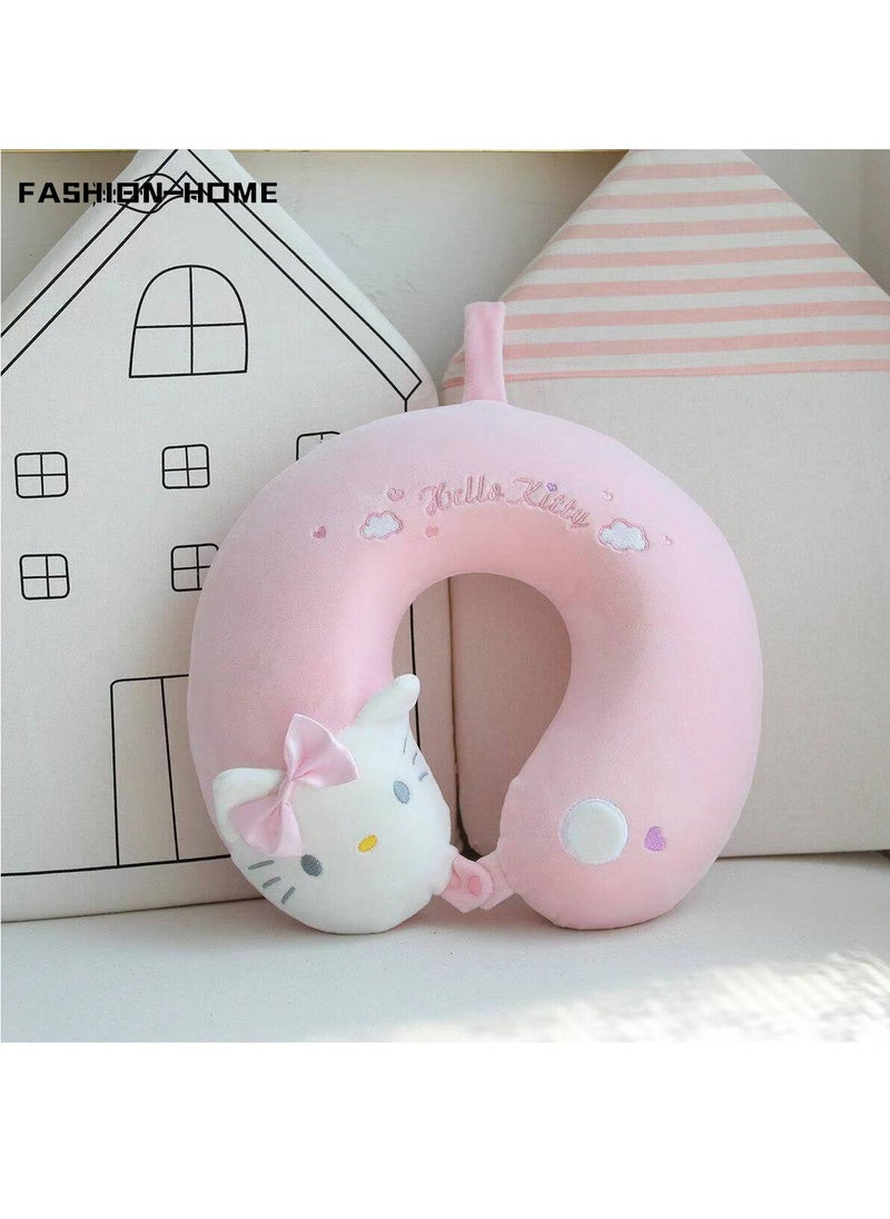 Memory Foam U Shaped Cartoon Headrest Neck Support Pillow