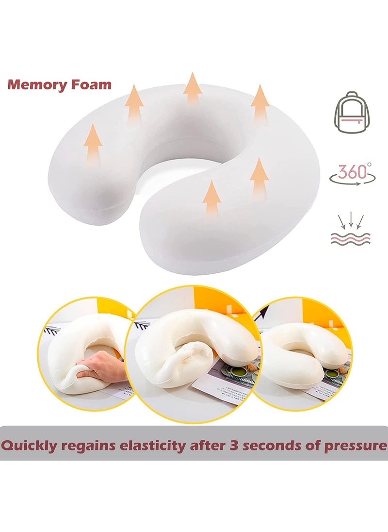 Memory Foam U Shaped Cartoon Headrest Neck Support Pillow