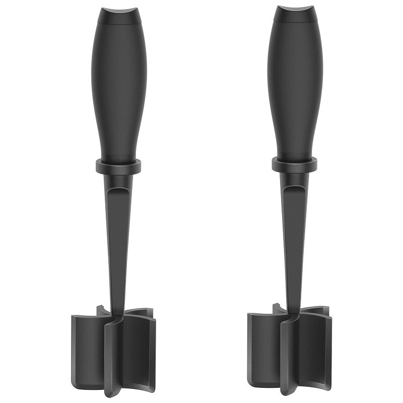 TMEDW 2 Pack Meat Chopper 5 Curve Blades Ground Beef Masher Heat Resistant Meat Masher Tool for Hamburger Meat Ground Beef Turkey and More Nylon Hamburger Chopper Utensil Nonscratch Utensils 