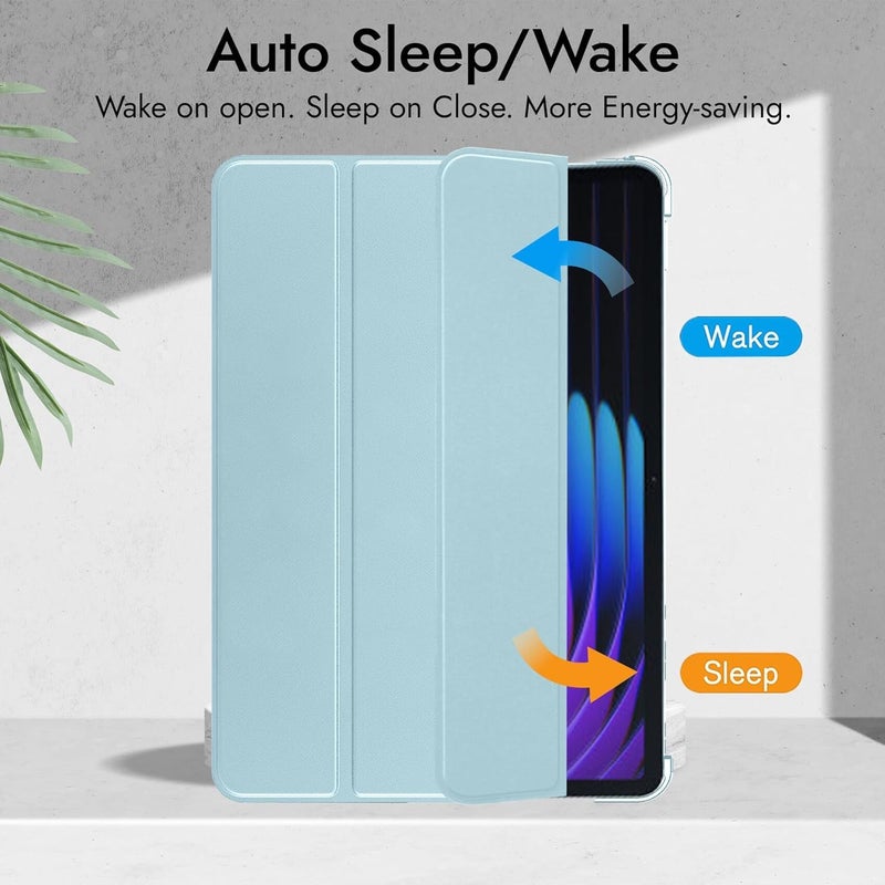 ProElite Case Cover for OnePlus Pad Lite 11 inch Case, Smart Flip Case Cover for OnePlus Pad Lite 11 inch Case Translucent Back with Stylus Pen [Auto Sleep Wake Feature], Light Blue - Image 2