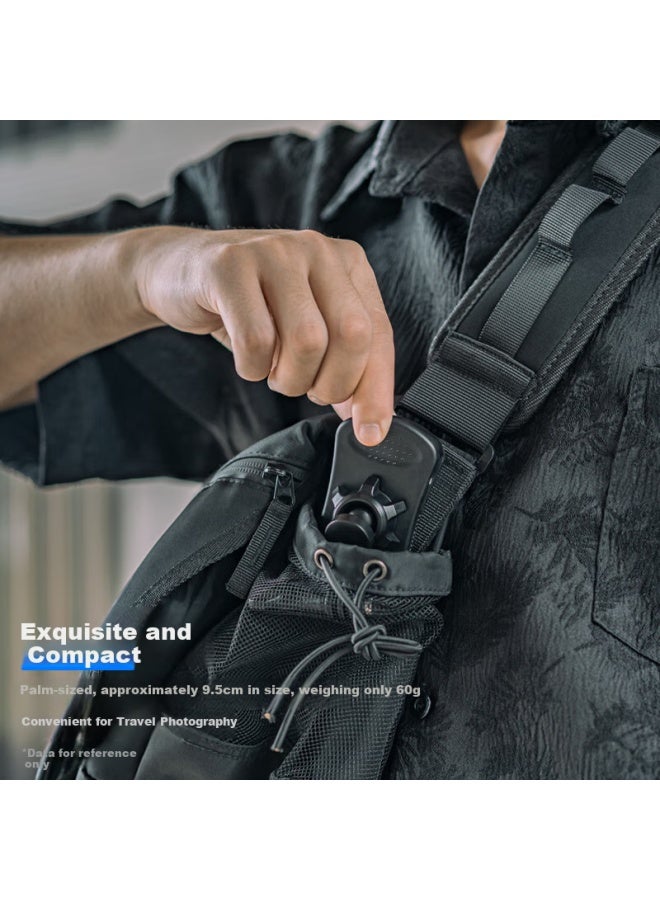 Surewo Compatible With Dji, Gopro Action 5 Pro Gimbal Backpack Clip, Yingshi Acepro 2 Chest Mount Bracket, Action 5 4 3 Backpack Clip Accessories - Image 2