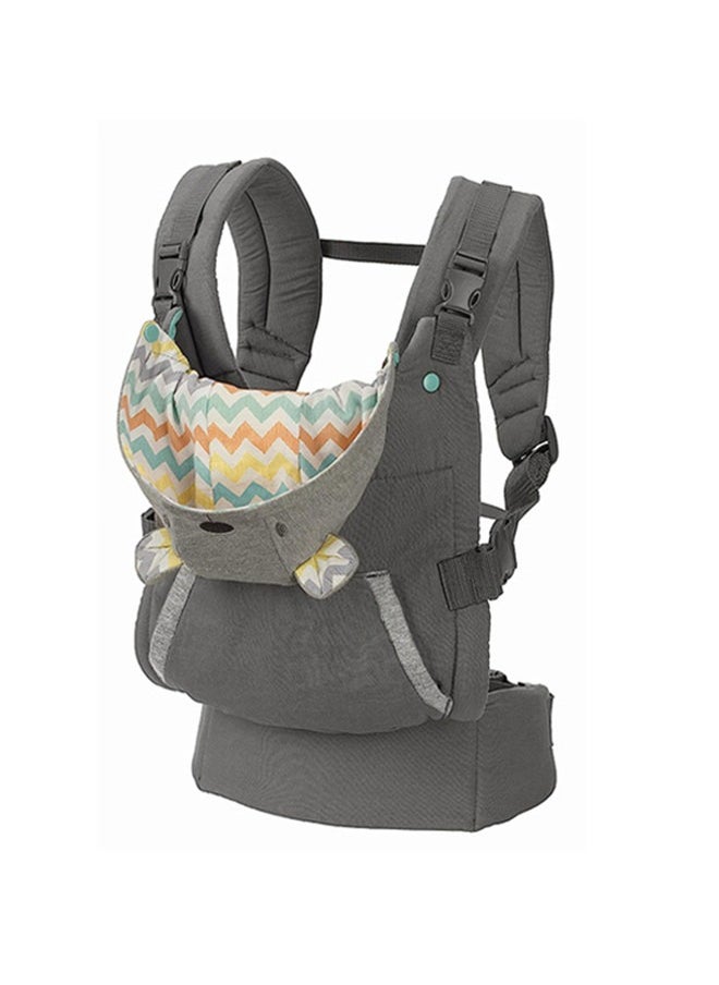 Beauenty Ergonomic Hoodie Baby Carrier With Removable Canopy, Grey  - Image 1