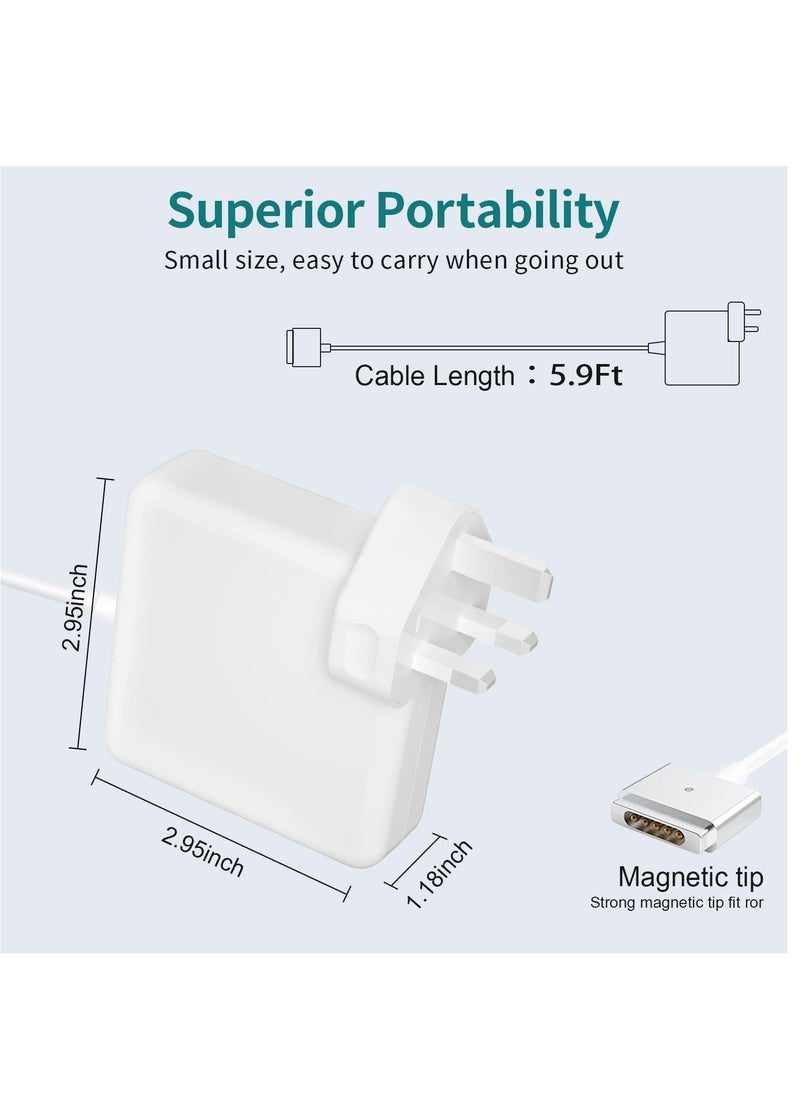 Ntech - Ntech 85W Replacement Charger 85W T-Tip power adapter compatible with MacBook Pro 13-inch 15-inch and 17-inch Mac Book Air models 11-inch and 13-inch Released Models in 2012 2013 2014 and 2015 - Image 1
