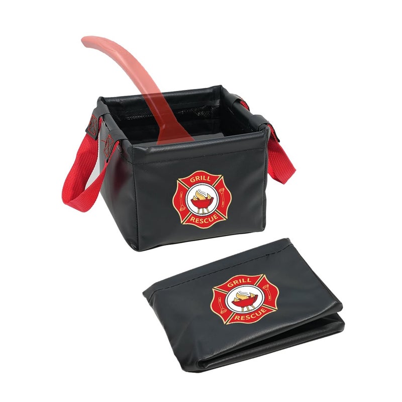 Grill Rescue Collapsible Bucket Durable Foldable Water Bucket for Grill Cleaning Camping and Outdoor Use Dunk Tank