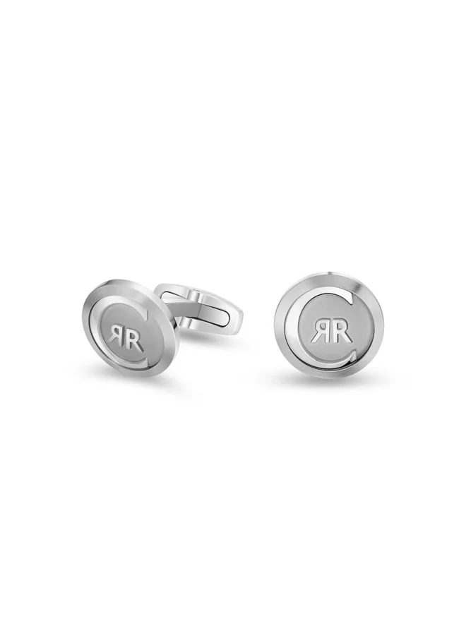 CERRUTI 1881 Paolo Silver Stainless Steel Cufflink for Men