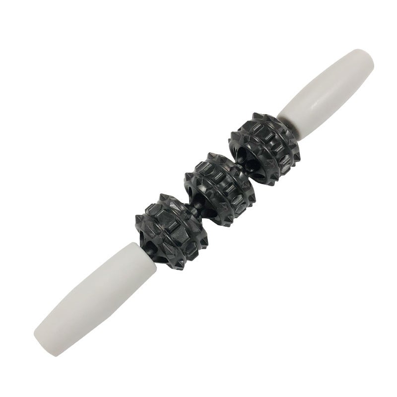 إسكدنيا Diamond Pattern Yoga Massage Stick Roller Black 32cm