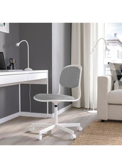 erorex Swivel chair, white/Vissle light grey  - Image 5